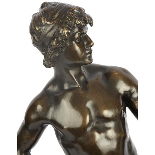 Скульптура &quot;Давид, победитель Голиафа&quot;. Луи Огюст Моро.