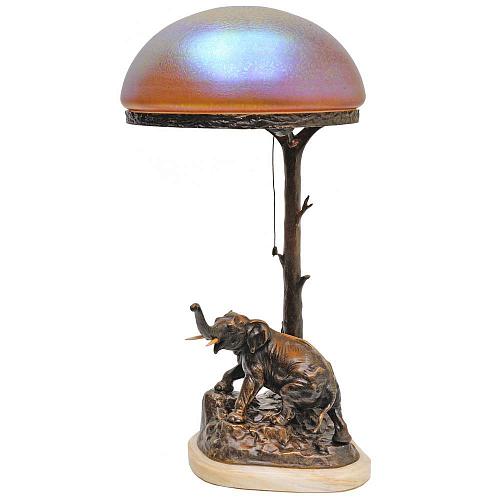 Лампа с фигуркой слона
