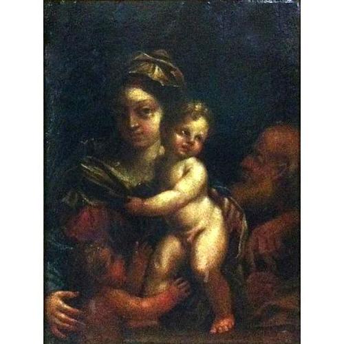 Картина в раме &quot;Святое семейство с Иоанном Крестителем&quot;.