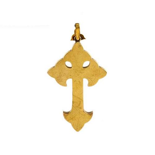 Крест золотой с жемчугом