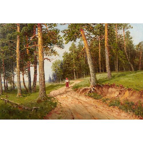 «Дорога в сосновом лесу». С. Ф. Федоров.