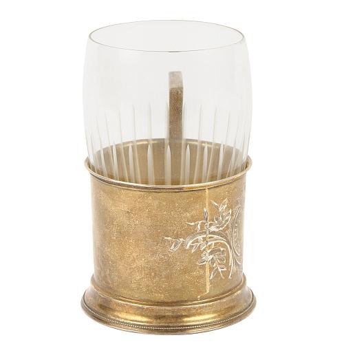 Подстаканник с медальонами для монограмм 