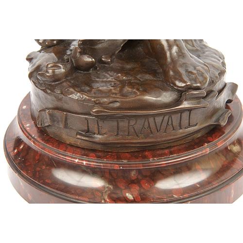 Скульптура кабинетная «Аллегория труда». Клод Мариотон.