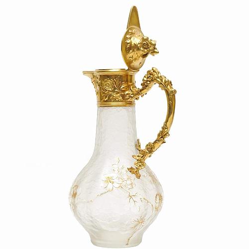 Графин "Золотые цветы". Фирма "SV & WAGNER".