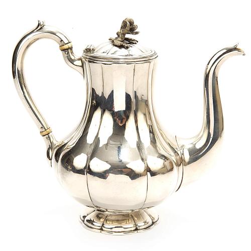 Кофейник. Царское серебро.