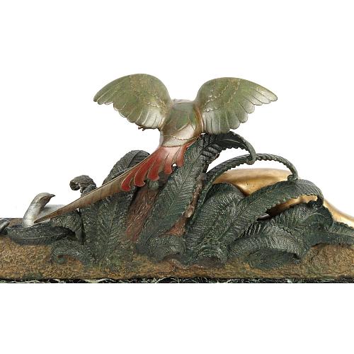 Скульптура «Лис и фазанье семейство». Лавров.