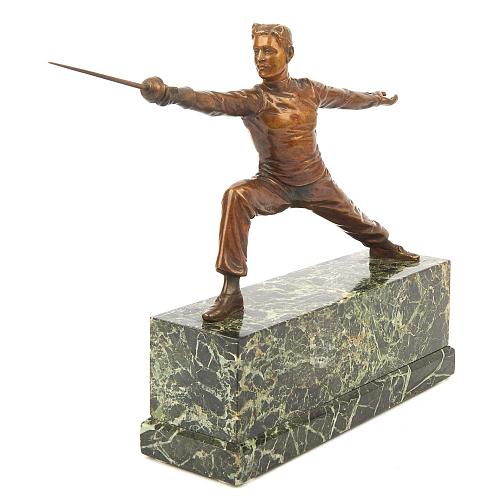 Статуэтка «Фехтовальщик». Рудольф Кёхлер.