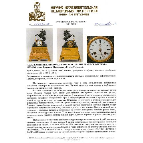 Экспертное заключение НИНЭ им. П.М. Третьякова.