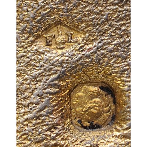 Ваза для цветов в серебряной оправе "Ромашки".