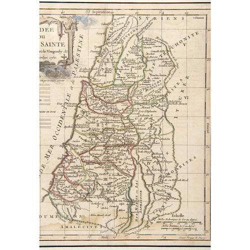 Карта Иудеи. 1762-й год.