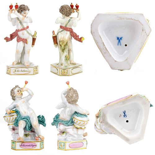 «Амуры с девизами». Meissen.