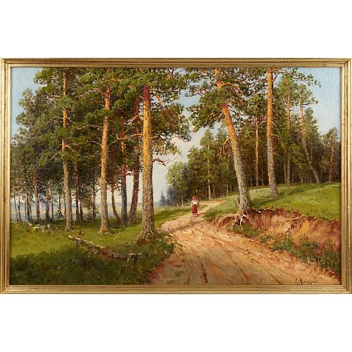 «Дорога в сосновом лесу». С. Ф. Федоров.