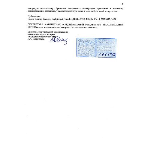 Экспертное заключение Дементьева Л.А.