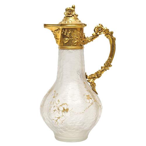 Графин "Золотые цветы". Фирма "SV & WAGNER"