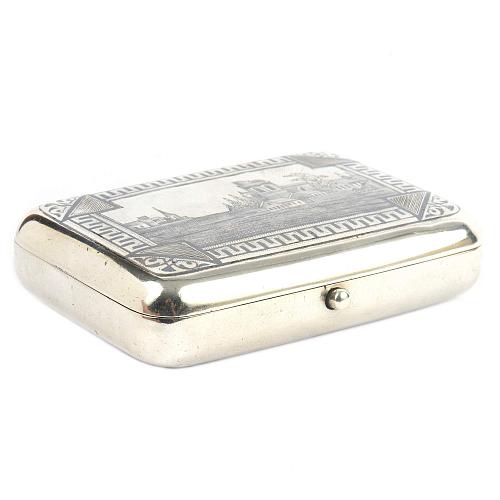 Портсигар с чернью