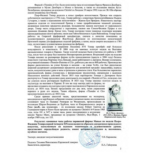 Экспертное заключение НИНЭ имени П.М. Третьякова.