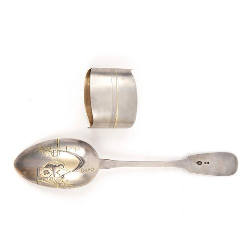 Набор «Эгоист»: кольцо, ложка ст.