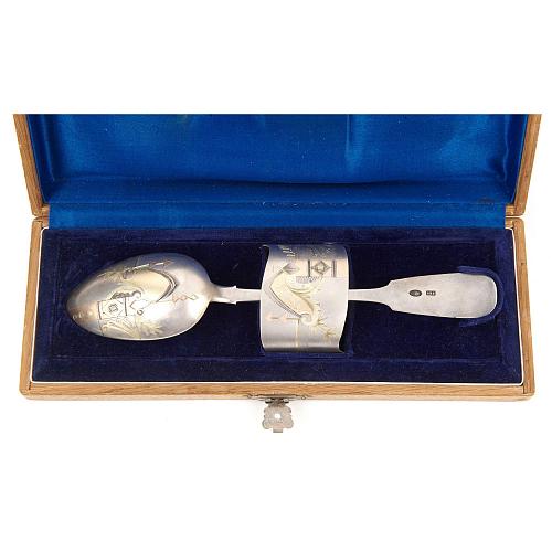 Набор «Эгоист»: кольцо, ложка ст.