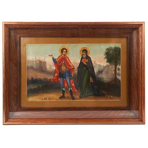 Икона «Чудо святого Димитрия Солунского о епископе Киприане». Палех.