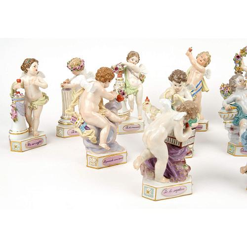 «Амуры с девизами». Meissen.
