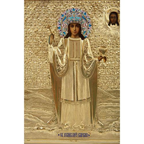 Икона «Святая великомученица Варвара». Фабрика Сбитнева.