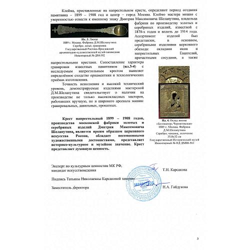 Экспертиза НИНЭ им П. М. Третьякова. 