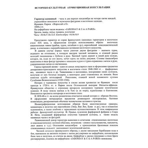 Каминный гарнитур «Восточные мотивы». Франция.