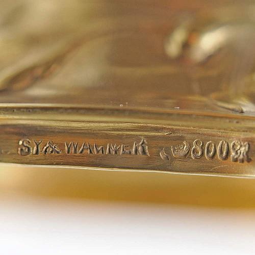 Графин "Золотые цветы". Фирма "SV & WAGNER".