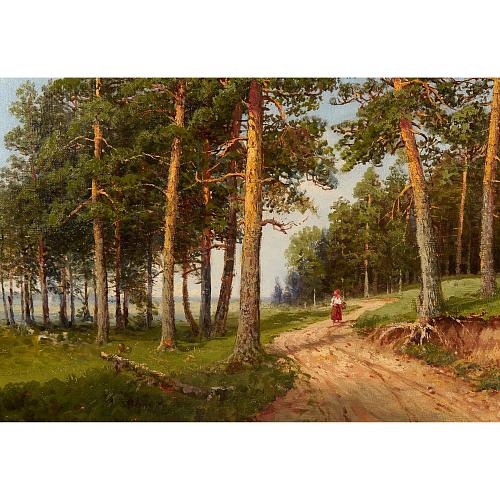«Дорога в сосновом лесу». С. Ф. Федоров.