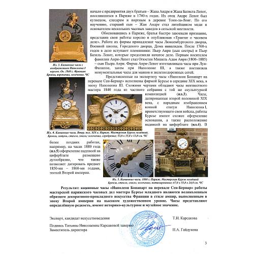 Экспертное заключение НИНЭ им. П.М. Третьякова.