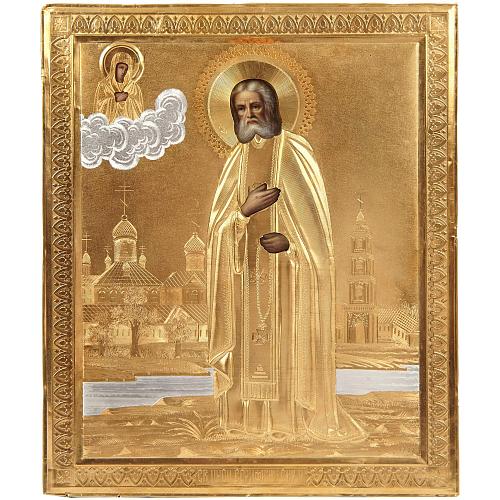 Икона «Преподобный Серафим Саровский». Кузнецов Е. А.