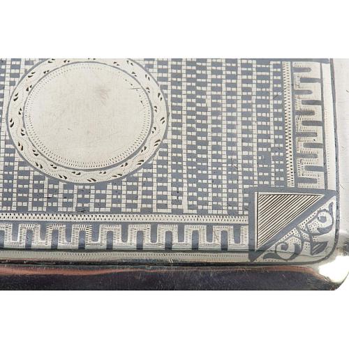 Портсигар с чернью