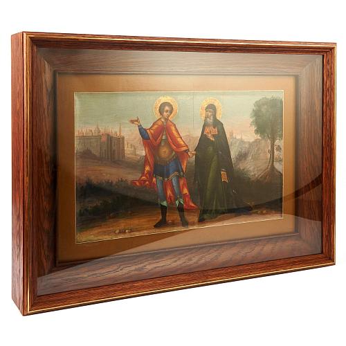 Икона «Чудо святого Димитрия Солунского о епископе Киприане». Палех.