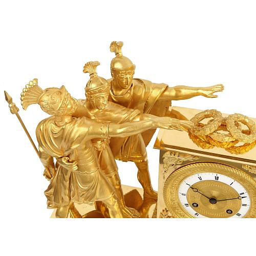 Каминные часы «Клятва Горациев». Ампир.
